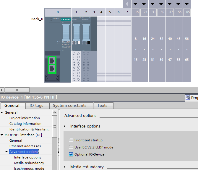 Optional Hardware Configuration Control in TIA Portal DMC, Inc.